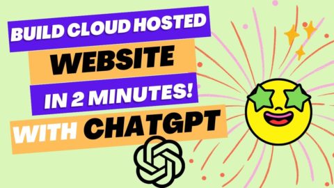 Cloud Hosted Website in 2 minutes with ChatGPT | Quick applications using ChatGPT #tech4leap