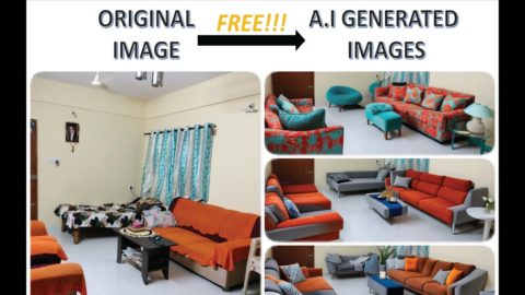 REimagine Home ,A free A.I tool to generate creative interior designs from images in less than a min