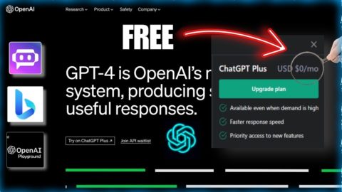 3 Ways To Access GPT-4 For Free In 2023  ( ChatGPT Plus Unlocked For Free )