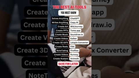 The best AI Tools you must know #ai #chatgpt