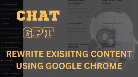 How To Curate Or Rewrite An Existing Content Using ChatGPT