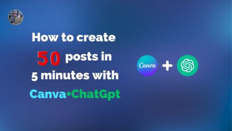 Bulk Social Media Post Design With Canva + ChatGPT | Hashtag Research