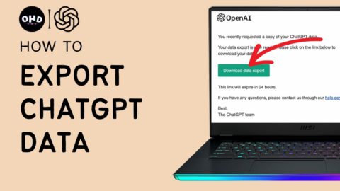 📤 How to Export ChatGPT Data (2023) 🖥️