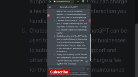 How to earn through Chatgpt #chatgpt  #earnmoneyonline #AdvancedAI #aichatbot  #openai