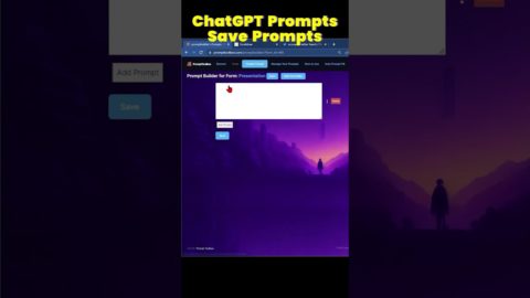 Best ChatGPT Prompts & save your prompts easy!