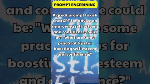 What the best prompt for improving self-esteem and confidence? Ask Chatgpt #shorts #chatgpt #prompts