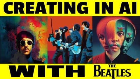 Creating in AI With The Beatles (Google Bard & crAIyon)