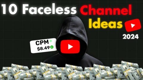 Top 10 High CPM Faceless Youtube Channels Ideas To Start In 2024.