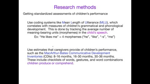 AcqOfLang1: MLU and CDIs