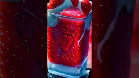 Frozen Strawberries – An #AI Created Video #Shorts Not #openai or #sora