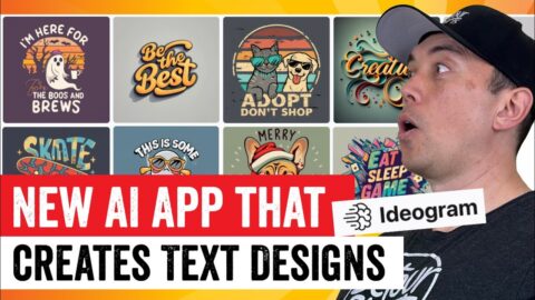 MIDJOURNEY CAN’T DO THIS! AI Tshirt Designs with TEXT! Full Tutorial -Ideogram for Print on Demand